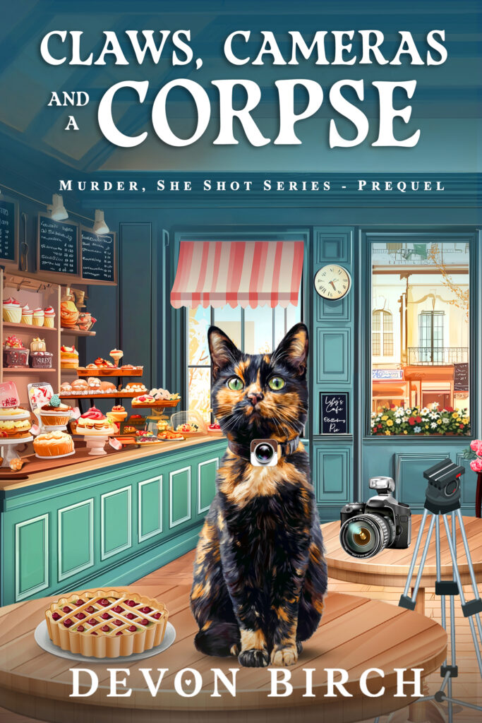 Claws Cameras and a Corpse Cozy Mystery book by Devon Birch